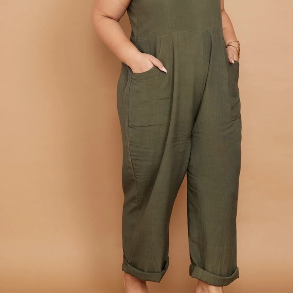 Pana Mina jumpsuit moss green size M - Picture 6 of 10